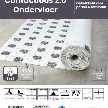 Floer-Label-Ondervloer-Contactloos-Laminaat-Parket-Ondervloer
