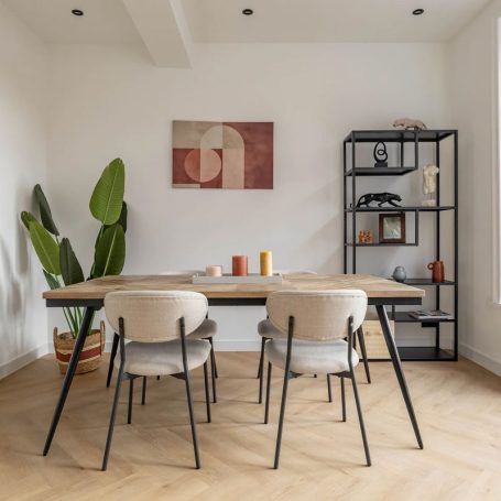 Floer-Walvisgraat-Click-PVC-vloer-Bryde-Bruin-eetkamer-interieur