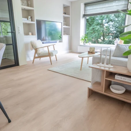 Floer Landhuis PVC vloer Witte Eik interieur woonkamer