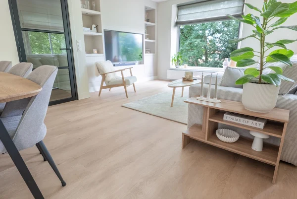 Floer Landhuis PVC vloer Witte Eik interieur woonkamer