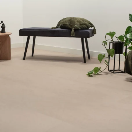 Floer Tegel Click PVC Betonlook Beige sfeer perspectief