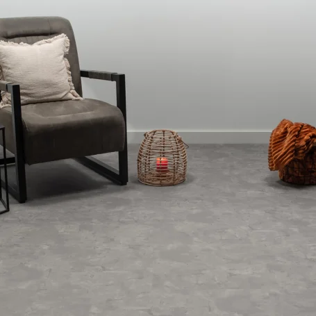 Floer Tegel Click PVC Betonlook Grijs sfeer front