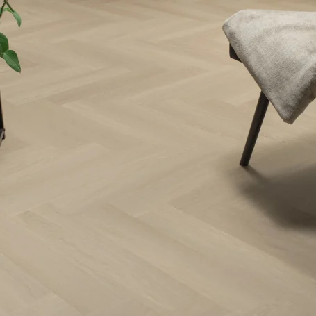 Floer Visgraat Click PVC vloer Beige Eiken sfeer side