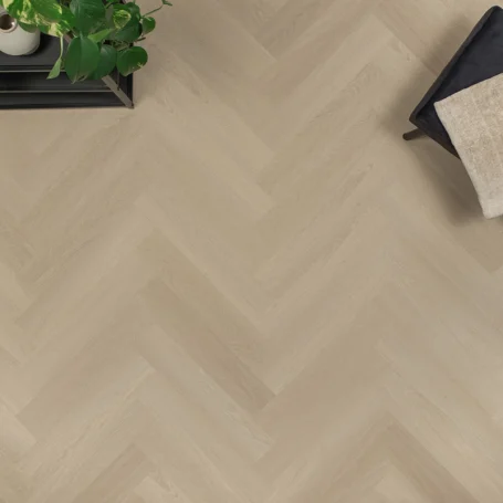 Floer Visgraat Click PVC vloer Beige Eiken sfeer topdown