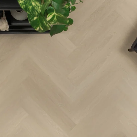 Floer Visgraat Click PVC vloer Beige Eiken sfeer topdown