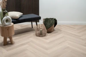 Floer Visgraat Click PVC vloer Puur Eiken sfeer front akupanel