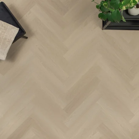 Floer Visgraat PVC vloer Beige Eiken sfeer topdown