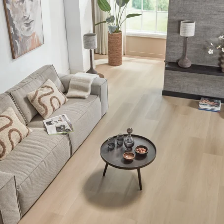 Floer Dorpen PVC vloer Zeewolde Zand Eiken woonkamer