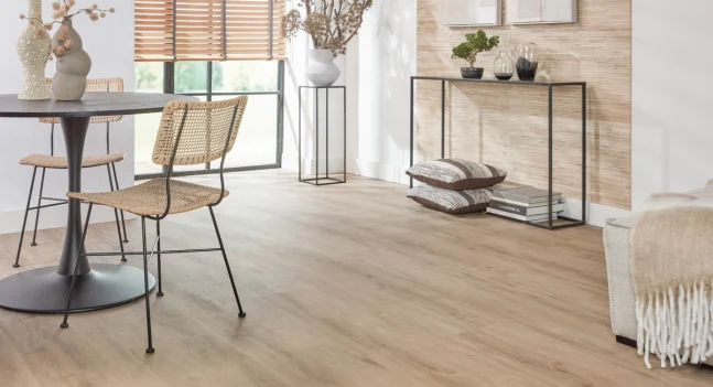 Floer Landhuis Click PVC vloer Grijze Eik woonkamer