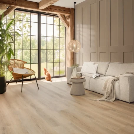 Floer Landhuis Click PVC vloer Landelijke Eik woonkamer