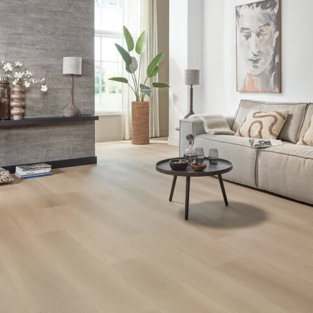 Floer Natuur Click PVC vloer Zadar Zand woonkamer