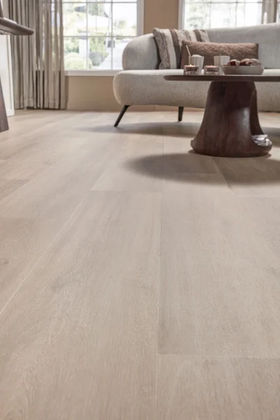 Floer Dorpen PVC vloer Callantsoog Cremewit Eiken woonkamer