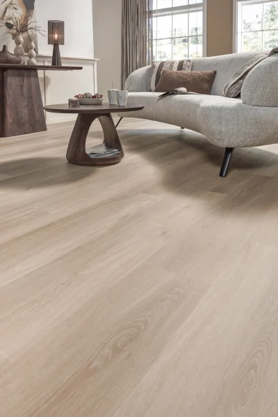 Floer Dorpen PVC vloer Callantsoog Cremewit Eiken woonkamer