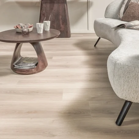 Floer Dorpen PVC vloer Callantsoog Cremewit Eiken woonkamer