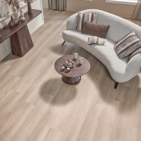 Floer Dorpen PVC vloer Callantsoog Cremewit Eiken woonkamer