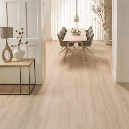 Floer Landhuis Click PVC vloer Creme Eik woonkamer