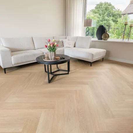 Floer Walvisgraat PVC vloer Noordkaper Natuur interieur woonkamer