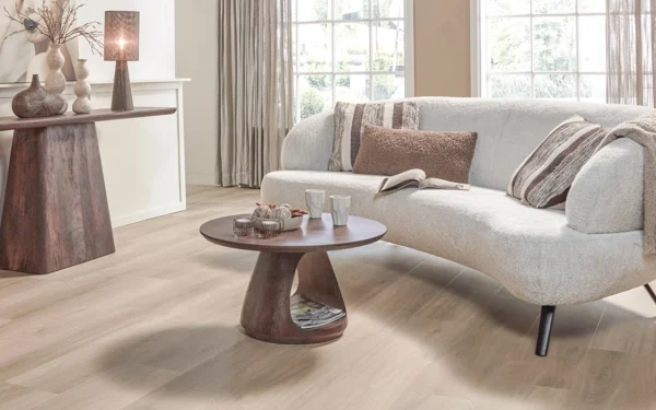 Floer PVC vloer Callantsoog Cremewit licht eiken woonkamer beige naturel donker eiken accenten