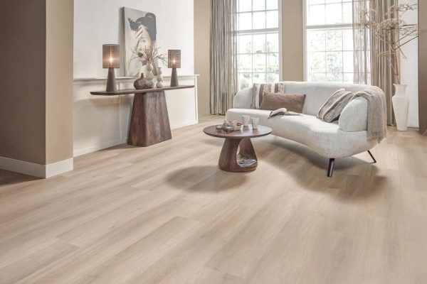 Floer Dorpen PVC vloer Callantsoog Cremewit Eiken woonkamer