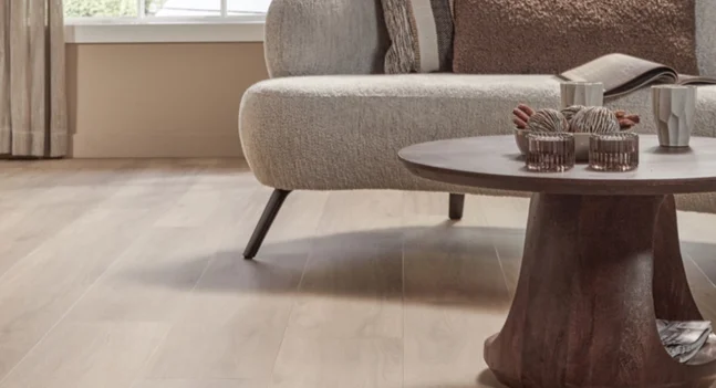 Floer PVC vloer Callantsoog Cremewit licht eiken woonkamer beige naturel donker eiken accenten