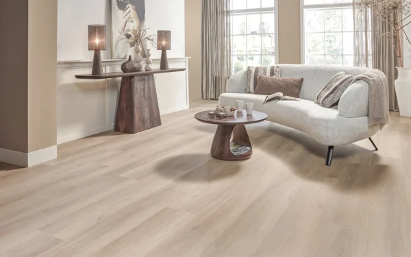 Floer PVC vloer Callantsoog Cremewit licht eiken woonkamer beige naturel donker eiken accenten