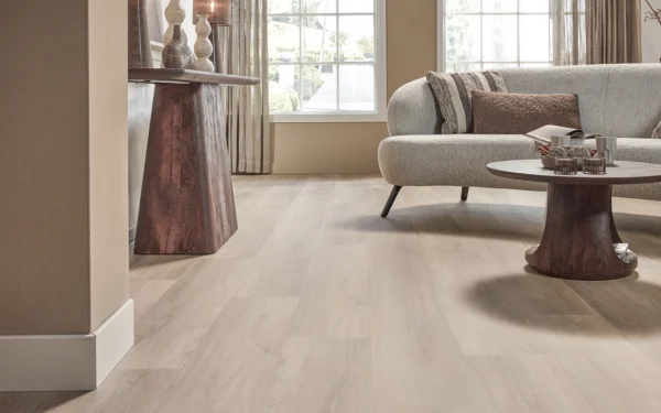 Floer PVC vloer Callantsoog Cremewit licht eiken woonkamer beige naturel donker eiken accenten