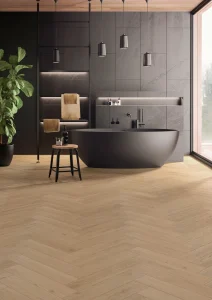 Floer Hybride Laminaat Visgraat vloer Zandgrijs Eiken sfeer