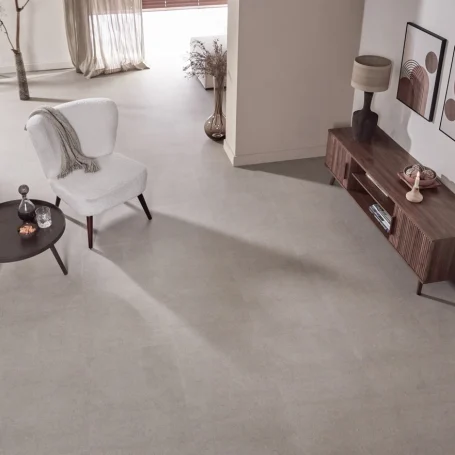 Floer Tegel Click PVC vloer Betonlook Greige interieur