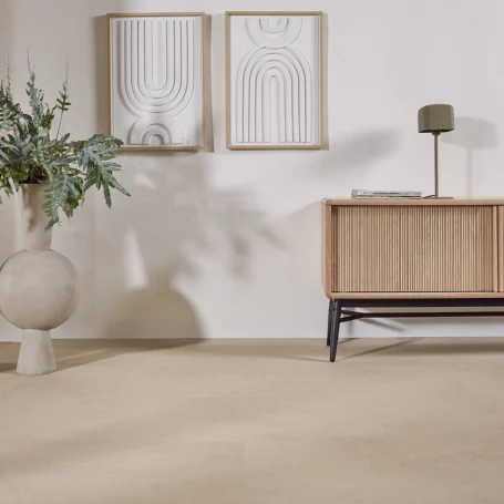 Floer Tegel Click PVC vloer Betonlook Beige interieur