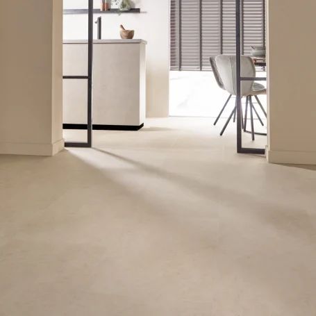 Floer Tegel Click PVC vloer Betonlook Beige interieur