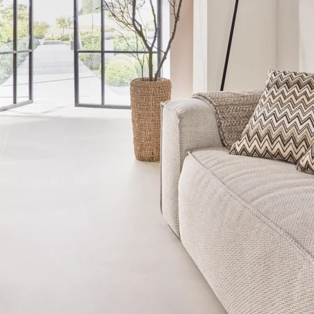 Floer Tegel Click PVC vloer Betonlook Zand interieur