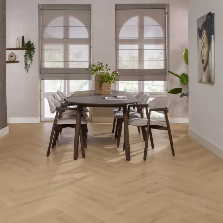 Floer Hybride Laminaat Visgraat vloer Natuurlijk Eiken interieur