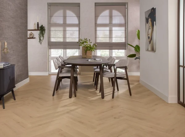 Floer Hybride Laminaat Visgraat vloer Natuurlijk Eiken interieur
