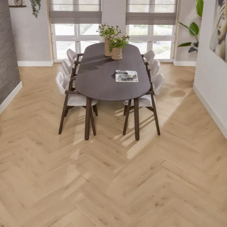 Floer Hybride Laminaat Visgraat vloer Natuurlijk Eiken interieur