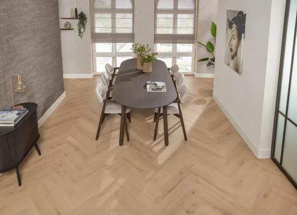Floer Hybride Laminaat Visgraat vloer Natuurlijk Eiken interieur