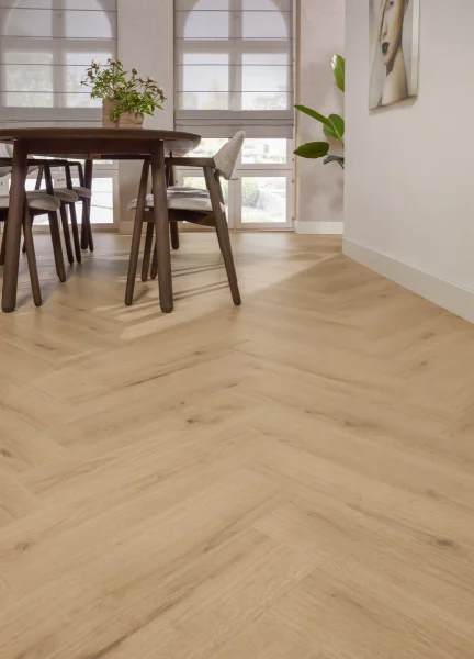 Floer Hybride Laminaat Visgraat vloer Natuurlijk Eiken interieur