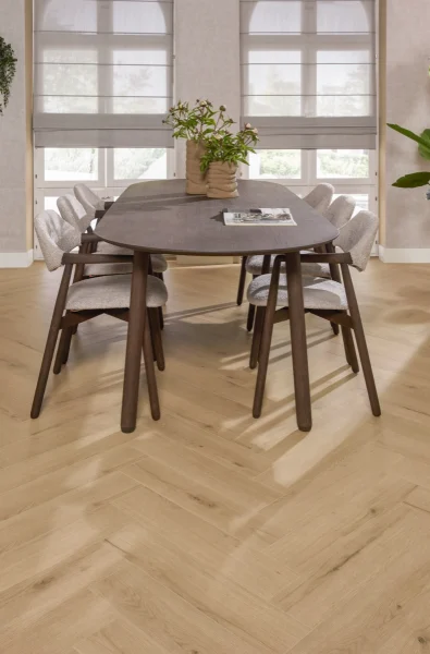 Floer Hybride Laminaat Visgraat vloer Natuurlijk Eiken interieur