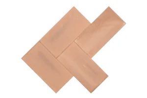 Floer-Terracotta-Tegel-Roja-Beige-Visgraat-Machinaal-visgraat-patroon