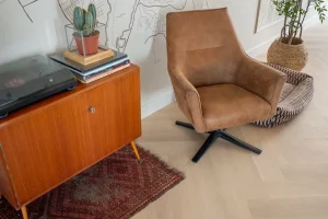 Floer Walvisgraat PVC vloer Zwaardvis Zand interieur